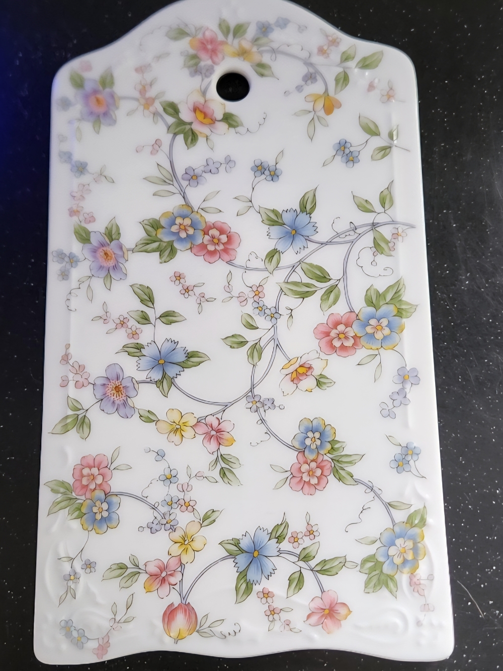 Vintage cheese board and matching knife 1990s